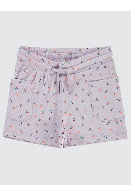 Kız Çocuk Şort 2-5 Yaş Lila - Paket