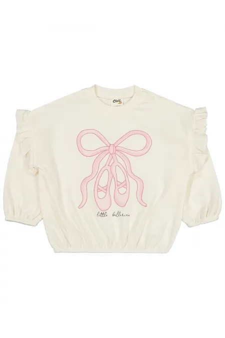 Bebek Sweatshirt 0-24 Ay Ekru - Paket