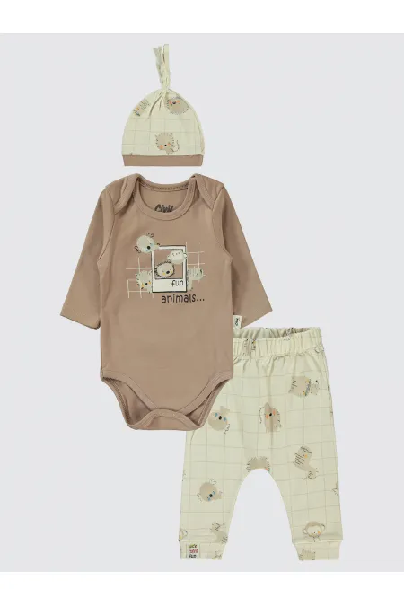 Baby Set 0-24 Months Brown - Package