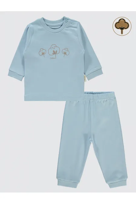 Baby Pajama Set 0-24 Months Blue - Package