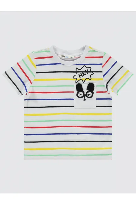 Boy T-Shirt 2-5 Years White - Pack