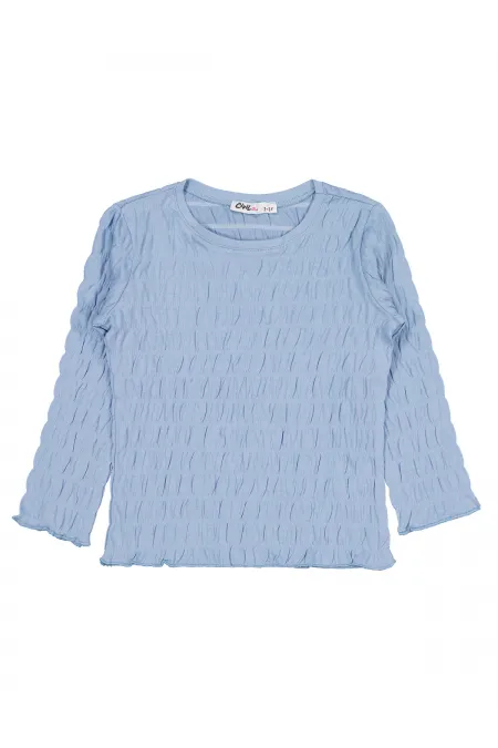 Kız Çocuk Sweatshirt 2-5 Yaş Mavi - Paket