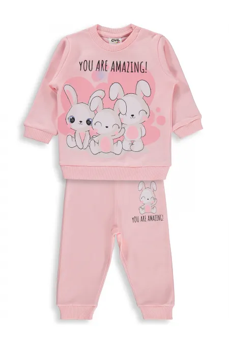 Ensemble bébé 0-24 mois saumon - Pack