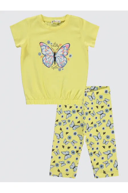 Combinaison jaune pour fille de 2 à 5 ans - Emballage