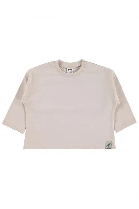 Bebek Sweatshirt 0-24 Ay Taş Rengi - Paket