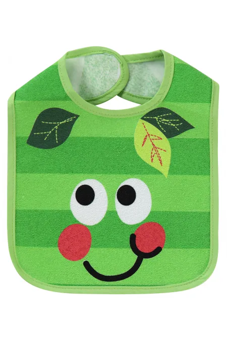 Bavoir bébé vert 0-24 mois - Emballage