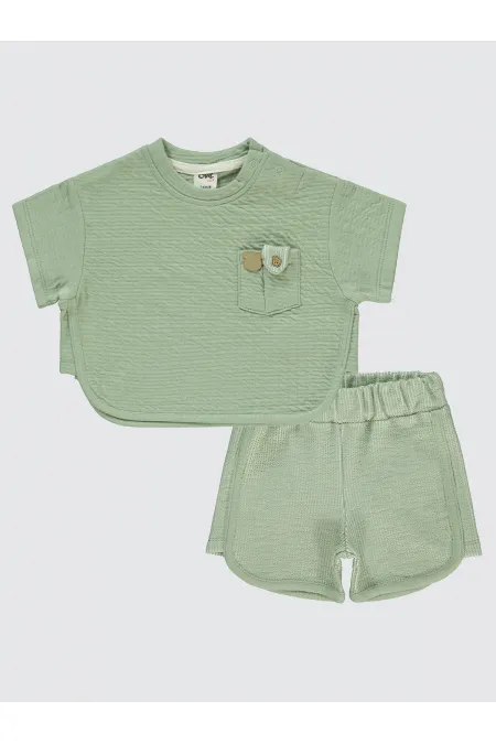 Ensemble bébé 0-24 mois kaki - Emballage