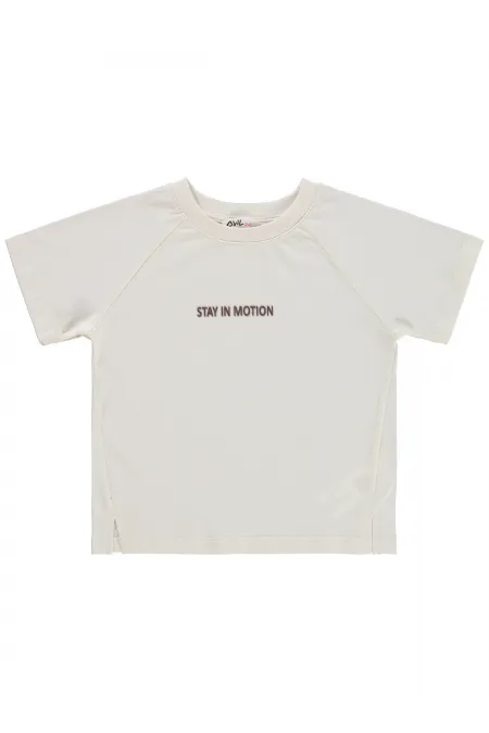 Girls' T-shirt, Ages 2-5, Beige - Pack