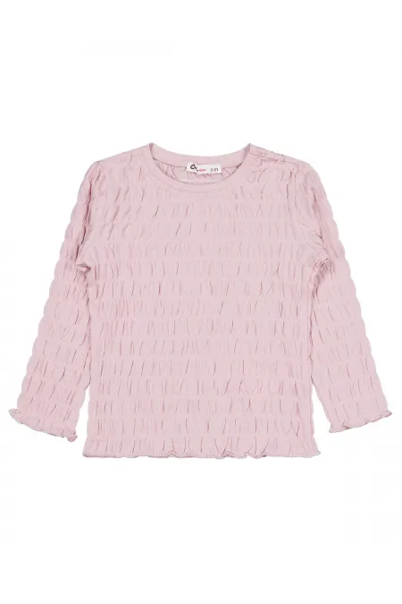 Kız Çocuk Sweatshirt 2-5 Yaş Açık Gül Kurusu - Paket