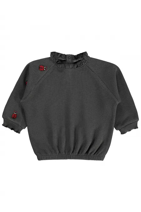 Bebek Sweatshirt 0-24 Ay Antrasit - Paket