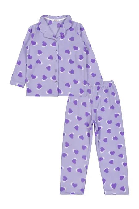 Ensemble pyjama fille 6-9 ans lilas - Emballage