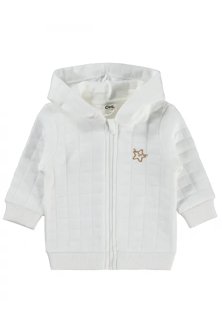 Gilet bébé 0-24 mois, blanc cassé - Emballage