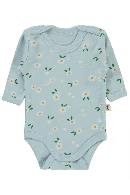 Bebek Çıtçıtlı Badi 0-24 Ay Mavi - Paket