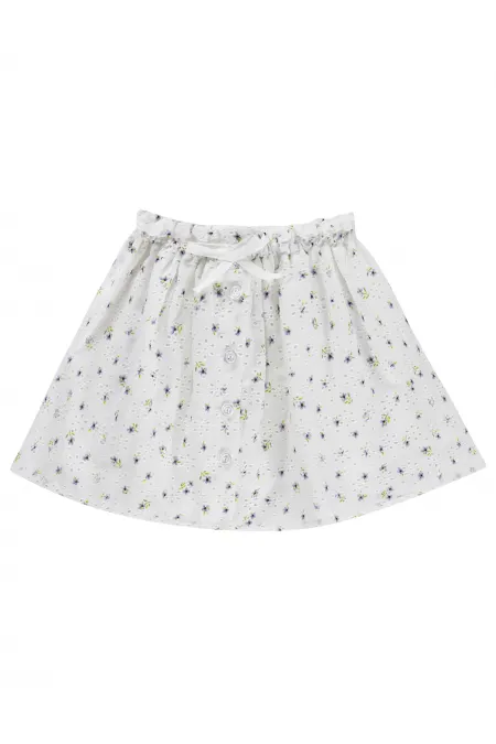 Kız Çocuk Etek 2-5 Yaş Kırık Beyaz - Paket
