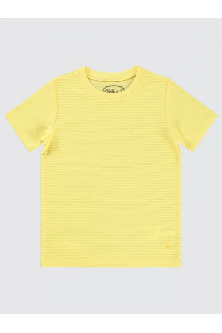 T-shirt garçon 6-9 ans jaune clair - Emballage
