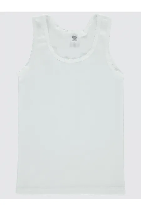 Débardeur blanc pour fille de 2 à 9 ans - Emballage