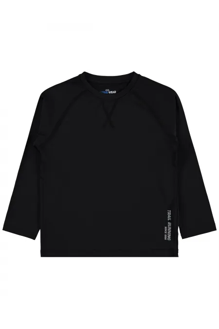 Erkek Çocuk Sweatshirt 6-9 Yaş Siyah - Paket