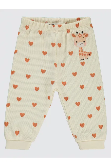 Pantalon bébé simple 0-24 mois Ivoire - Emballage civil