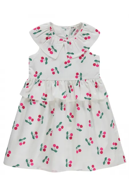 Kız Çocuk Jile ve Elbise 6-9 Yaş Ekru - Paket