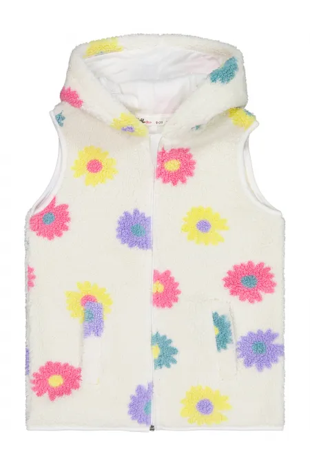 Kız Çocuk Yelek 6-9 Yaş Ekru - Paket