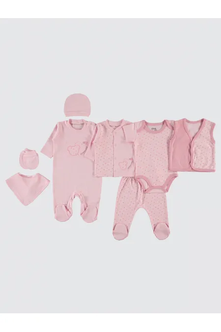 Baby Bodysuit Sets 0-24 Months Pink - Package