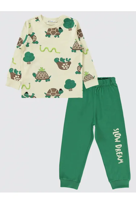 Ensemble pyjama garçon 2-5 ans couleur pierre - Emballage