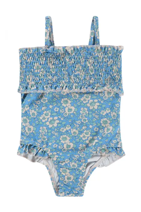 Kız Çocuk Mayo Set 6-13 Yaş Mavi - Paket