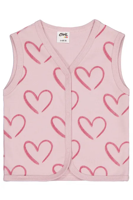 Baby Vest 0-24 Months Pastel Pink - Pack
