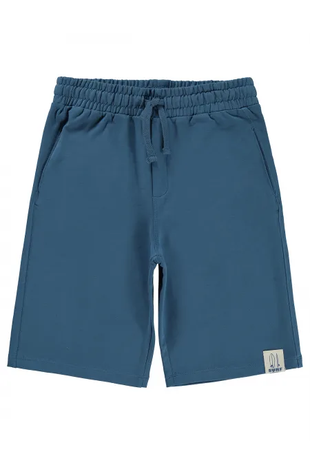 Pantalon Capri garçon, 10-13 ans, bleu pétrole - Lot