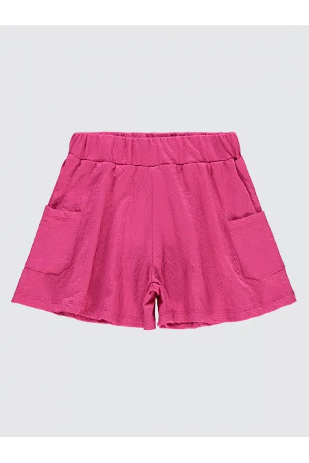 Kız Çocuk Şort 10-13 Yaş Aydınlık Pembe - Paket
