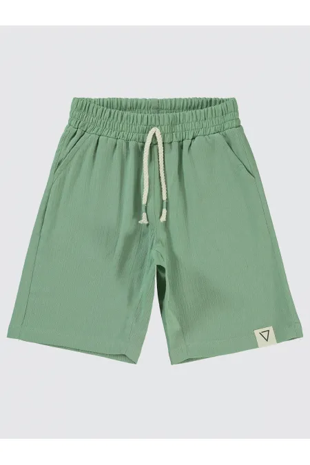 Shorty garçon vert 6-9 ans - Paquet