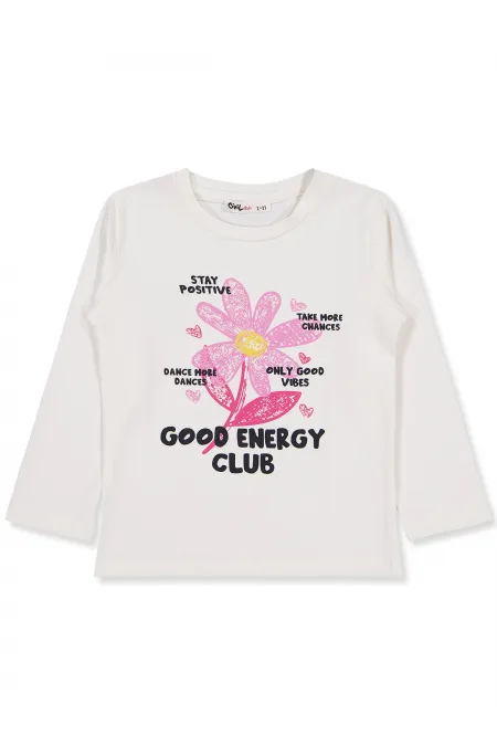 Kız Çocuk Sweatshirt Km 2-5 Yaş Ekru - Paket