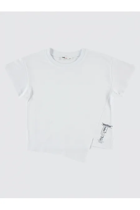 Kız Çocuk Tişört 6-9 Yaş Beyaz - Paket