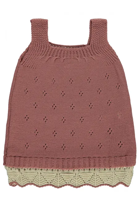Baby Vest and Dress 0-24 Months Dusty Rose - Package