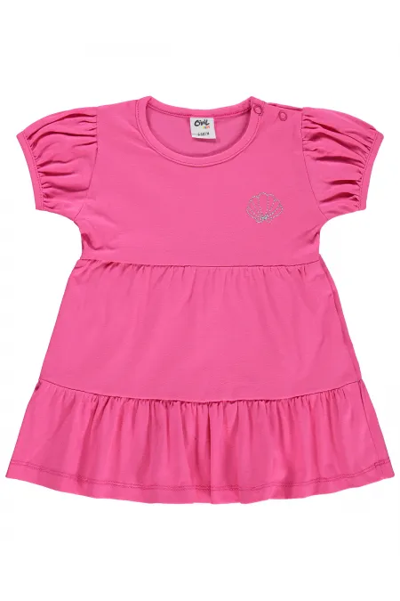 Baby Jumpsuit and Dress Set 6-18 Months Fuchsia - Package