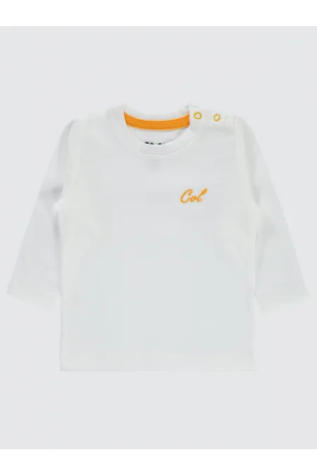 Bebek Sweatshirt 0-24 Ay Beyaz - Paket