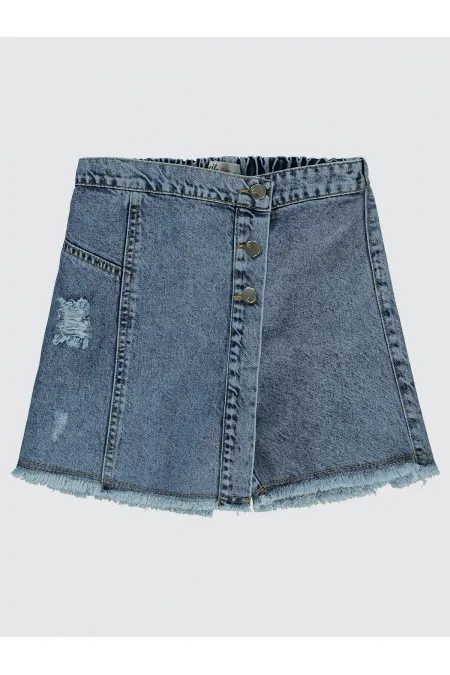 Kız Çocuk Etek 10-13 Yaş Mavi - Paket