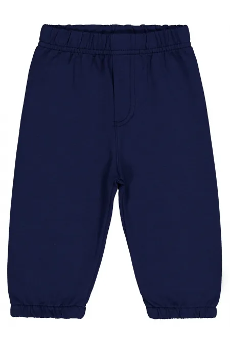 Baby Tracksuit Bottoms 0-24 Months Navy Blue - Pack