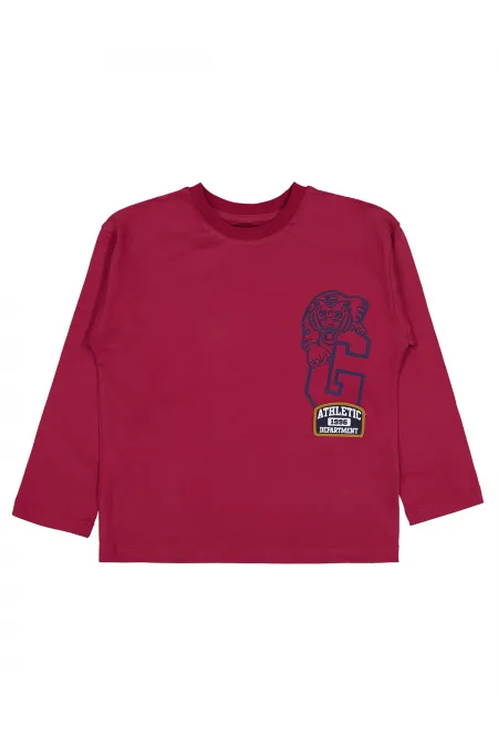 Erkek Çocuk Sweatshirt 10-13 Yaş Bordo - Paket