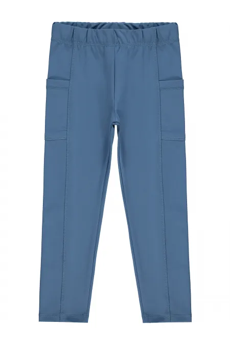 Leggings pour filles, 6-9 ans, couleur pétrole - Lot