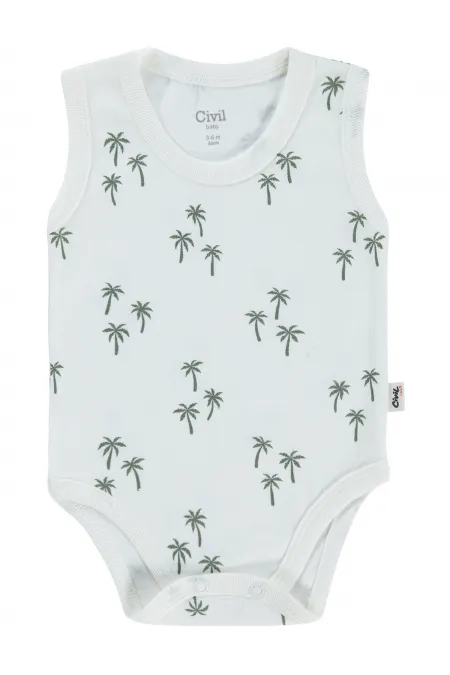 Bebek Çıtçıtlı Badi 0-24 Ay Ekru - Paket