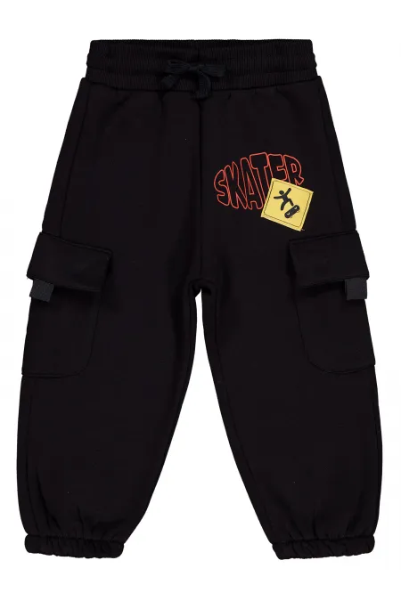 Bas de survêtement noir pour garçon de 2 à 5 ans - Lot