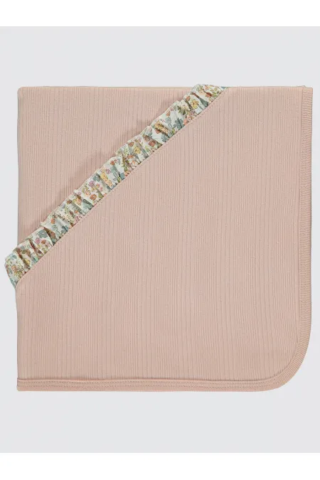 Couverture et lange pour bébé 0-24 mois, couleur poudre - Emballage