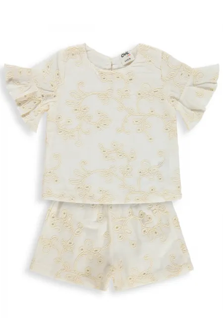Bebek Takım 6-18 Ay Ekru - Paket