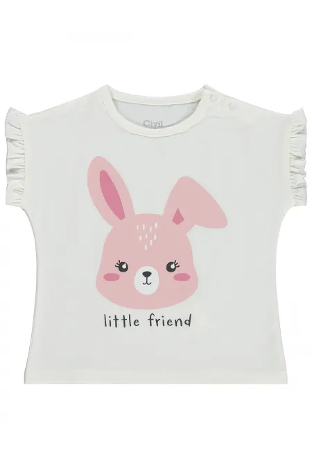 Baby T-Shirt Km 0-24 Months Ecru - Package Baby T-Shirt Km 0-24 Months Ecru - Package