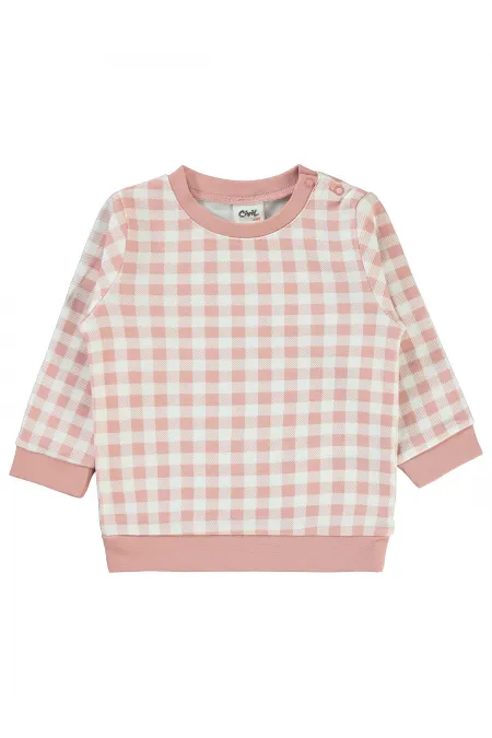 Bebek Sweatshirt 0-24 Ay Pudra - Paket