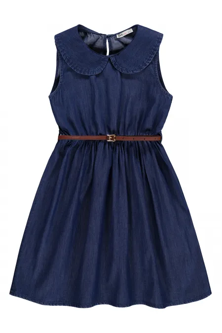 Girls' Jumpsuit and Dress, Ages 6-9, Dark Blue - Package