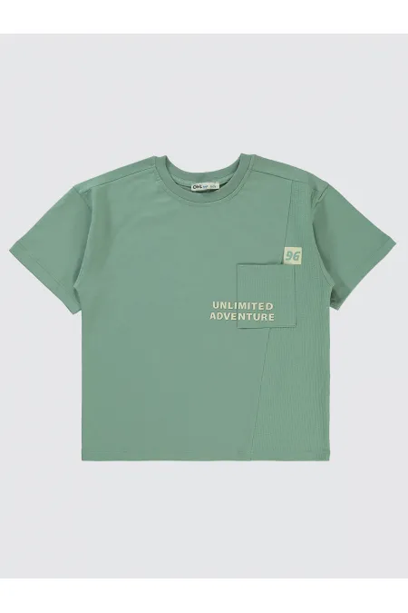 Boys T-Shirt 10-13 Years Soft Khaki - Package