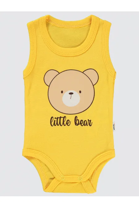 Bebek Çıtçıtlı Badi 0-24 Ay Hardal - Paket