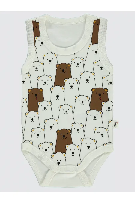 Body bébé à boutons-pression 0-24 mois écru - Emballage